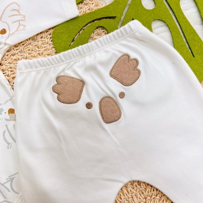 Conj. Body Manga Longa e Calça Coalas - Off White